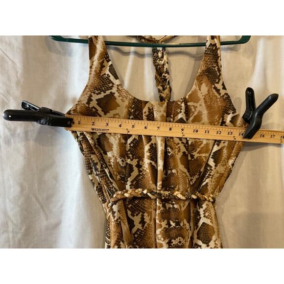 Jessica Simpson Animal Print Sleeveless Dress, Small, 100% Polyester, Lined - Picture 5 of 11